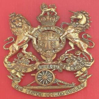 The Royal Corps Of Artillery - Queen Victoria's Crown Gilding Metal Sabretache Badge.