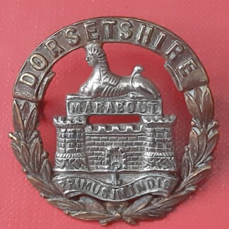 The Dorsetshire Regiment - Victorian Era Bi Metal Cap Badge.
