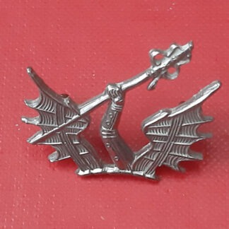 The Honourable Artillery Company - White Metal Beret Badge.