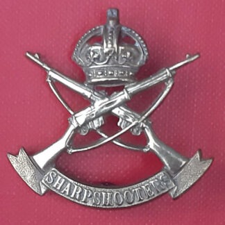 3rd County Of London (Sharpshooters) Imperial Yeomanry - King's Crown Gilding Metal Cap Badge.