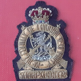 Kent & County Of London Yeomanry - Officer's Cloth Beret Badge.
