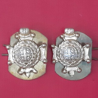 The Royal Sussex Regiment - Gold Anodised Collar Badges.