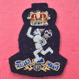 The Royal Signals - Queen's Crown Cloth Beret Badge.