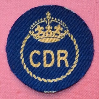 Civil Defence Reserve - Printed Cloth Beret Badge.