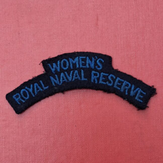 Women's Royal Naval Reserve - Woven Cloth Shoulder Title.