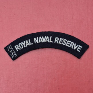 Royal Naval Reserve - Woven Cloth Shoulder Title.