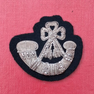 The Light Infantry - Army Bugler's Bullion Trade Badge.