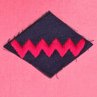 (Canada) 2nd Army Group Royal Canadian Artillery - Red On Black Felt Formation Badge.