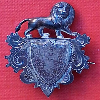 1st Hamphire Artillery Volunteers - Circa 1890 Hallmarked Silver Sweetheart Badge.