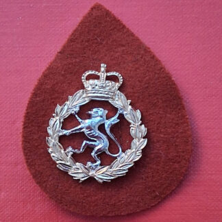 The Women's Royal Army Corps - Gold & Silver Anodised Cap Badge.