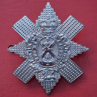 The Royal Highlanders (The Black Watch) - Silver Anodised Cap Badge.