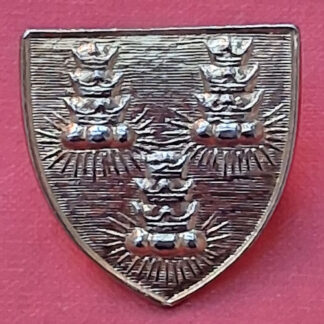 Bancroft School C.C.F - New Improved Metal Gold Coloured Cap Badge.
