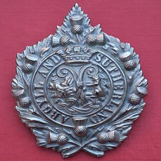 The Argyll & Sutherland Highlanders - Early Unvoided Cap Badge.