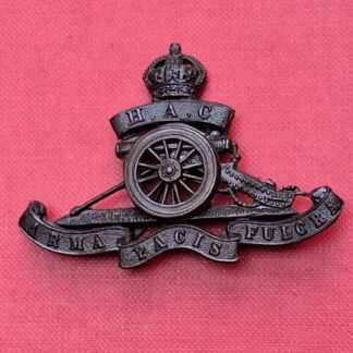 The Honourable Artillery Company - King's Crown Officer's Service Dress Cap Badge.