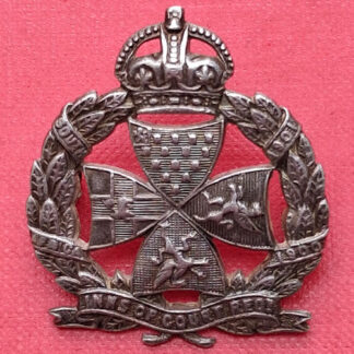 The Inns Of Court Regiment - King's Crown Sterling Silver Cap Badge.