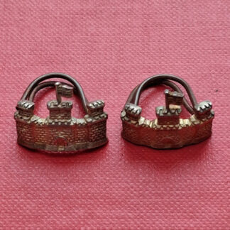 The Royal Inniskilling Fusiliers - Silver Plate Badges.