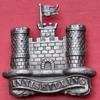 The Inniskilling Fusiliers - N.C.O's White Metal Arm Badge.