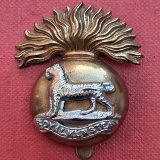 The Royal Munster Fusiliers - Bi Metal Cap Badge.