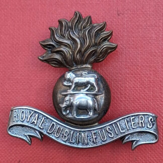 The Royal Dublin Fusiliers - Bi Metal Cap Badge.