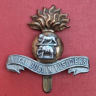 The Royal Dublin Fusiliers - Bi Metal Cap Badge.