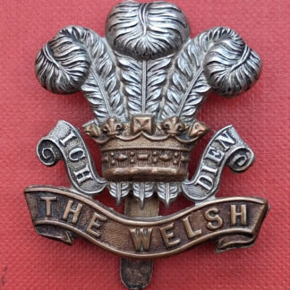 WW1 The Welsh Regiment - Bi Metal Cap Badge.