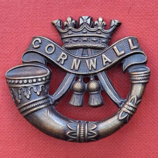 The Duke of Cornwall's Light Infantry - Officer's Service Dress Cap or Collar Badge.