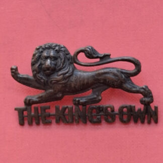The King's Own Royal Regiment - Officer's Service Dress Cap or Collar Badge.