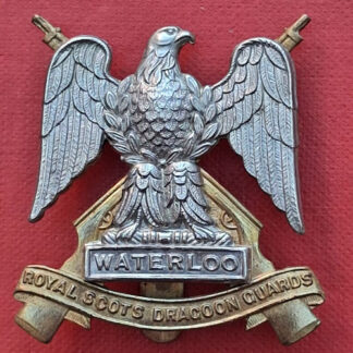 The Royal Scots Dragoon Guards - Bi Metal Cap Badge.