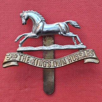3rd The King's Own Hussars - Bi Metal Cap Badge.