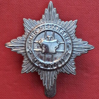 The 4th/7th Dragoon Guards - White Metal Cap Badge.