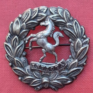 Queen's Own West Kent Regiment -  White Metal Sweetheart Badge.