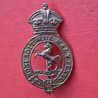 Queen's Own West Kent Regiment - King's Crown Gilding Metal Sweetheart Badge.
