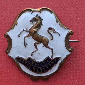 Royal West Kent Regiment - Enamelled Sweetheart Badge.