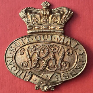 The Grenadier Guards - Queen Victoria's Crown Gilding Metal Valise Badge.