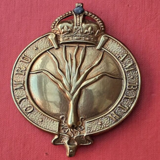 The Welsh Guards - King's Crown Valise Badge.