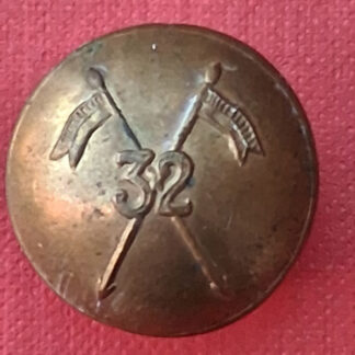(India) 32nd Lancers - 24mm Brass Button.