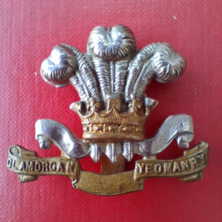 The Glamorgan Yeomanry - Bi Metal Cap Badge.