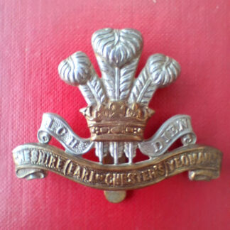 The Cheshire Yeomanry (Earl Of Chester's) - Bi Metal Cap Badge.