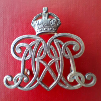 9th Lancers - King's Crown N.C.O's Hallmarked Bent & Parker Birmingham 1905 Silver Arm Badge.