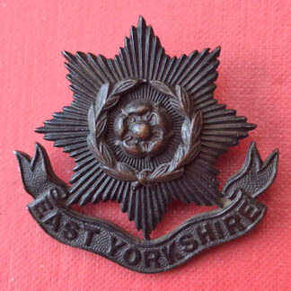 The East Yorkshire Regiment - Officer's Service Dress Bronze Cap Badge.