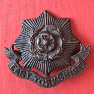 The East Yorkshire Regiment - Officer's Service Dress Bronze Cap Badge.