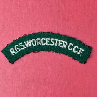 Royal Grammar School Worcester C.C.F - Woven Cloth Shoulder Title.