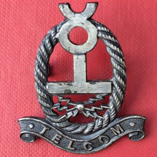 WW2 Telecoms - Silver Cap Badge.