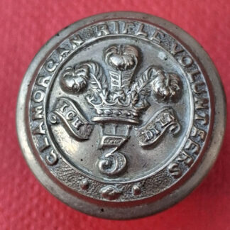 3rd Glamorgan Rifle Volunteers - 17mm White Metal Button.