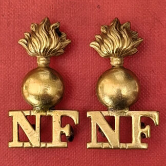 The Northumberland Fusiliers - 1 Piece Gilding Metal Shoulder Titles.