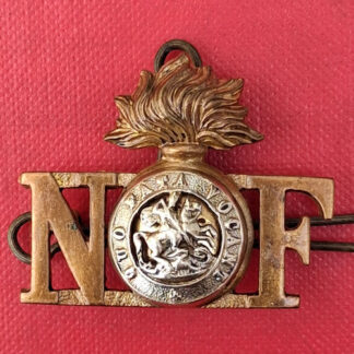 The Northumberland Fusiliers - Officer's Bi Metal Shoulder Title.