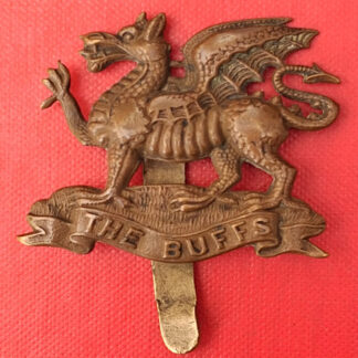 The East Kent Regiment (The Buffs) - Gilding Metal Cap Badge.