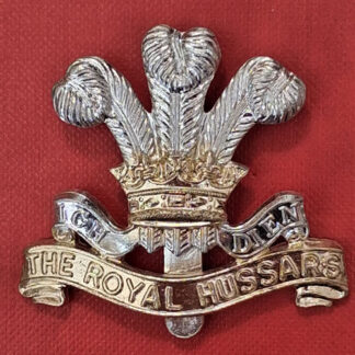 The Royal Hussars - Bi Metal Cap Badge.