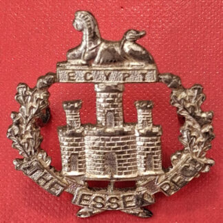 The Essex Regiment - Frosted Silver Cap Badge.