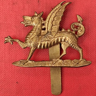 The Monmouthshire Regiment - Gilding Metal Cap Badge.